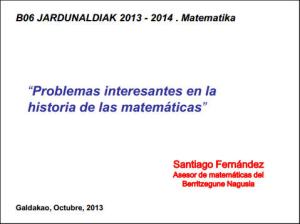 Problemas históricos  (Santiago Fernandez)